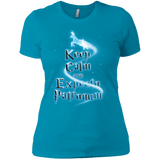 T-Shirts Turquoise / X-Small Keep Calm and Expecto Patronum Women's Premium T-Shirt
