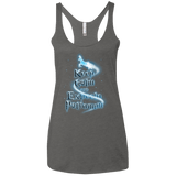 T-Shirts Premium Heather / X-Small Keep Calm and Expecto Patronum Women's Triblend Racerback Tank