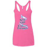 T-Shirts Vintage Pink / X-Small Keep Calm and Expecto Patronum Women's Triblend Racerback Tank