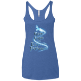T-Shirts Vintage Royal / X-Small Keep Calm and Expecto Patronum Women's Triblend Racerback Tank