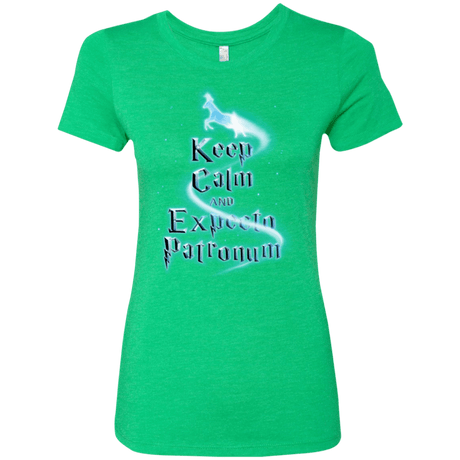 T-Shirts Envy / Small Keep Calm and Expecto Patronum Women's Triblend T-Shirt