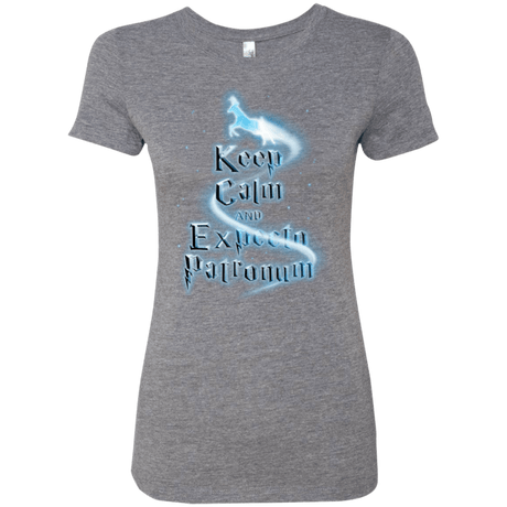 T-Shirts Premium Heather / Small Keep Calm and Expecto Patronum Women's Triblend T-Shirt