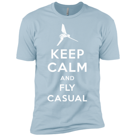 T-Shirts Light Blue / YXS Keep Calm and Fly Casual Boys Premium T-Shirt