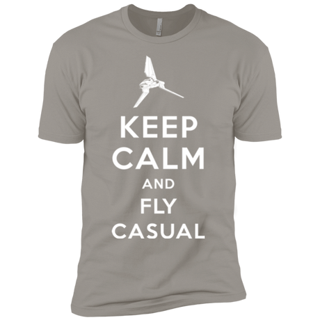 T-Shirts Light Grey / YXS Keep Calm and Fly Casual Boys Premium T-Shirt