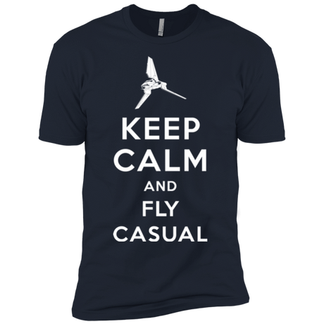 T-Shirts Midnight Navy / YXS Keep Calm and Fly Casual Boys Premium T-Shirt
