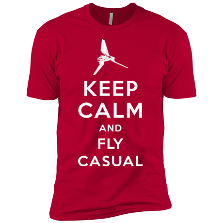 T-Shirts Red / YXS Keep Calm and Fly Casual Boys Premium T-Shirt