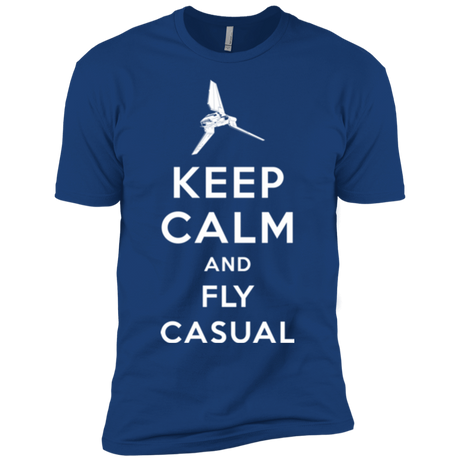 T-Shirts Royal / YXS Keep Calm and Fly Casual Boys Premium T-Shirt