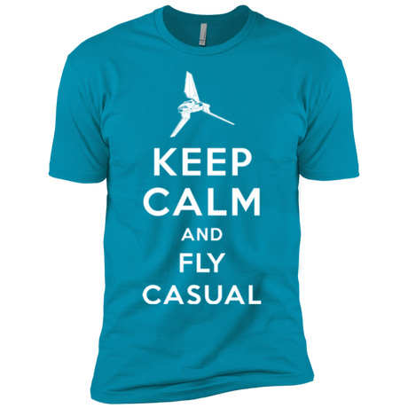 T-Shirts Turquoise / YXS Keep Calm and Fly Casual Boys Premium T-Shirt