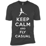 T-Shirts Heavy Metal / X-Small Keep Calm and Fly Casual Men's Premium T-Shirt