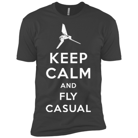 T-Shirts Heavy Metal / X-Small Keep Calm and Fly Casual Men's Premium T-Shirt