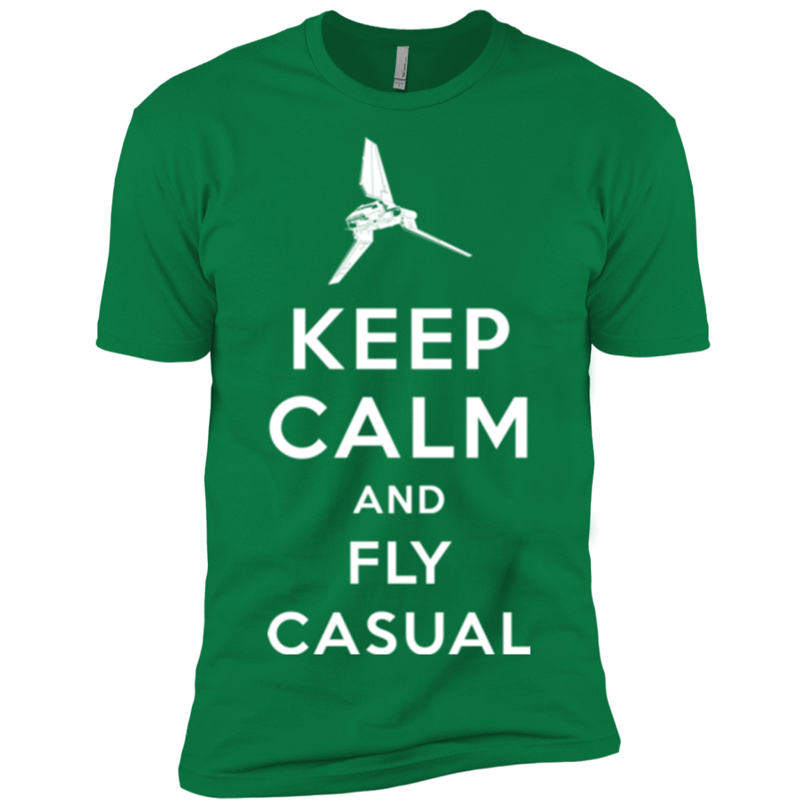 T-Shirts Kelly Green / X-Small Keep Calm and Fly Casual Men's Premium T-Shirt