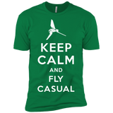 T-Shirts Kelly Green / X-Small Keep Calm and Fly Casual Men's Premium T-Shirt