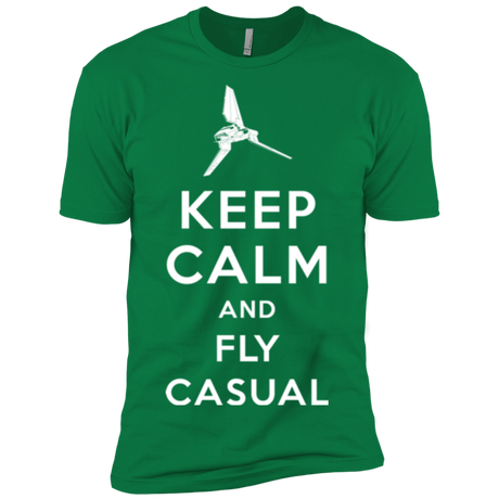 T-Shirts Kelly Green / X-Small Keep Calm and Fly Casual Men's Premium T-Shirt