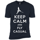 T-Shirts Midnight Navy / X-Small Keep Calm and Fly Casual Men's Premium T-Shirt