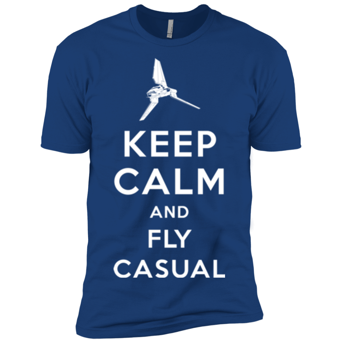 T-Shirts Royal / X-Small Keep Calm and Fly Casual Men's Premium T-Shirt