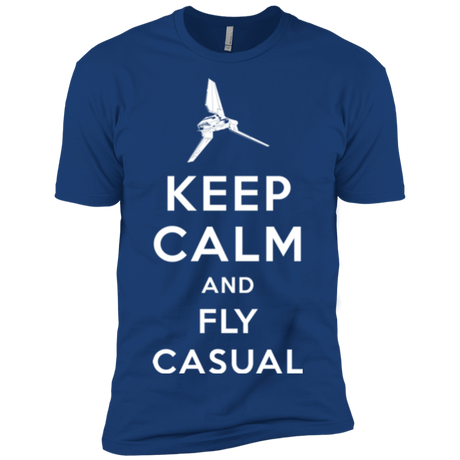 T-Shirts Royal / X-Small Keep Calm and Fly Casual Men's Premium T-Shirt