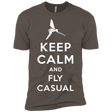 T-Shirts Warm Grey / X-Small Keep Calm and Fly Casual Men's Premium T-Shirt