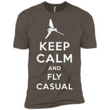 T-Shirts Warm Grey / X-Small Keep Calm and Fly Casual Men's Premium T-Shirt