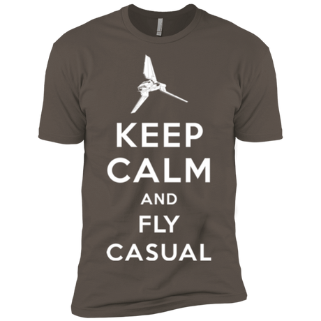 T-Shirts Warm Grey / X-Small Keep Calm and Fly Casual Men's Premium T-Shirt