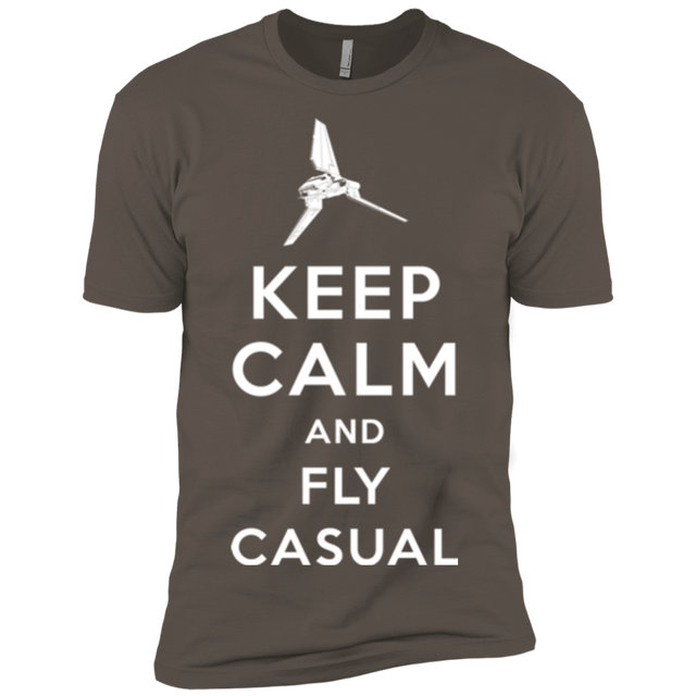 T-Shirts Warm Grey / X-Small Keep Calm and Fly Casual Men's Premium T-Shirt