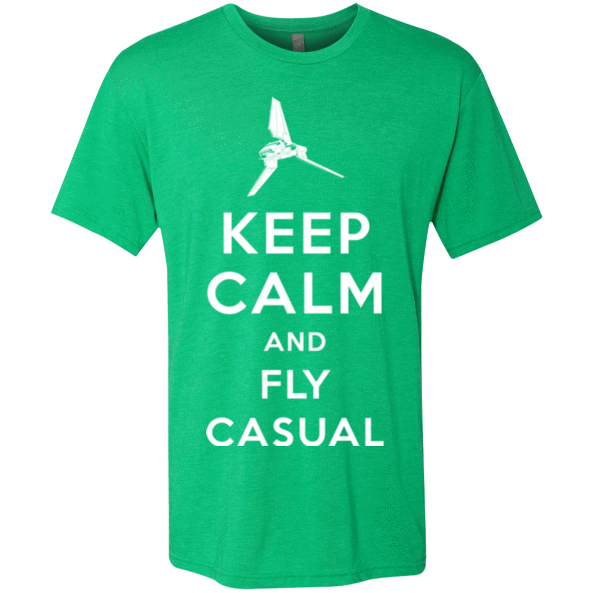 T-Shirts Envy / Small Keep Calm and Fly Casual Men's Triblend T-Shirt