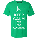 T-Shirts Envy / Small Keep Calm and Fly Casual Men's Triblend T-Shirt