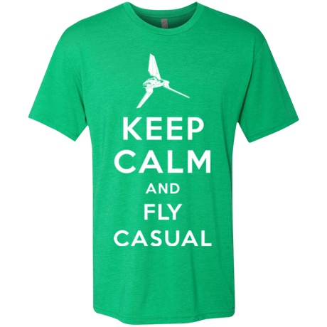 T-Shirts Envy / Small Keep Calm and Fly Casual Men's Triblend T-Shirt