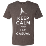 T-Shirts Macchiato / Small Keep Calm and Fly Casual Men's Triblend T-Shirt
