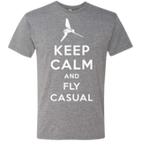 T-Shirts Premium Heather / Small Keep Calm and Fly Casual Men's Triblend T-Shirt