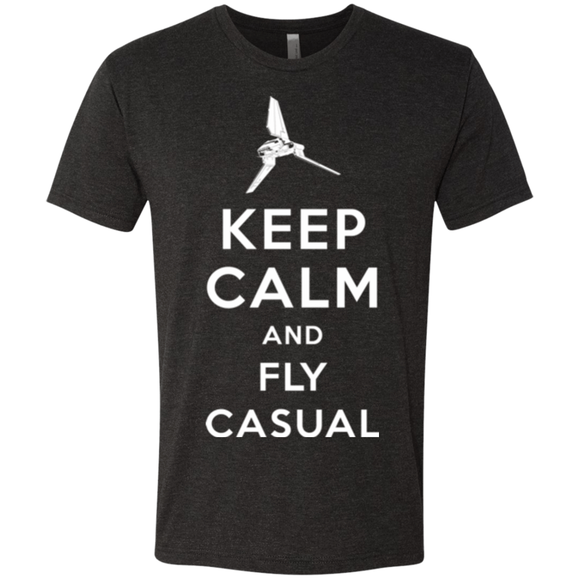 T-Shirts Vintage Black / Small Keep Calm and Fly Casual Men's Triblend T-Shirt