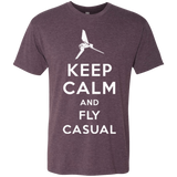 T-Shirts Vintage Purple / Small Keep Calm and Fly Casual Men's Triblend T-Shirt