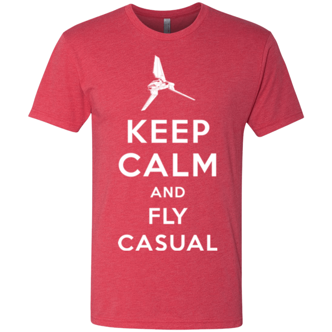 T-Shirts Vintage Red / Small Keep Calm and Fly Casual Men's Triblend T-Shirt
