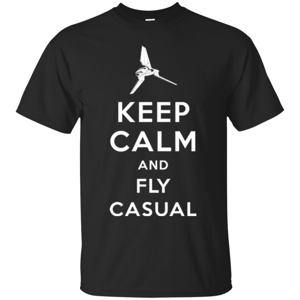 T-Shirts Black / Small Keep Calm and Fly Casual T-Shirt