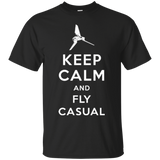 T-Shirts Black / Small Keep Calm and Fly Casual T-Shirt