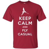 T-Shirts Cardinal / Small Keep Calm and Fly Casual T-Shirt