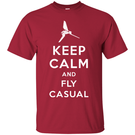 T-Shirts Cardinal / Small Keep Calm and Fly Casual T-Shirt