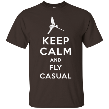 T-Shirts Dark Chocolate / Small Keep Calm and Fly Casual T-Shirt