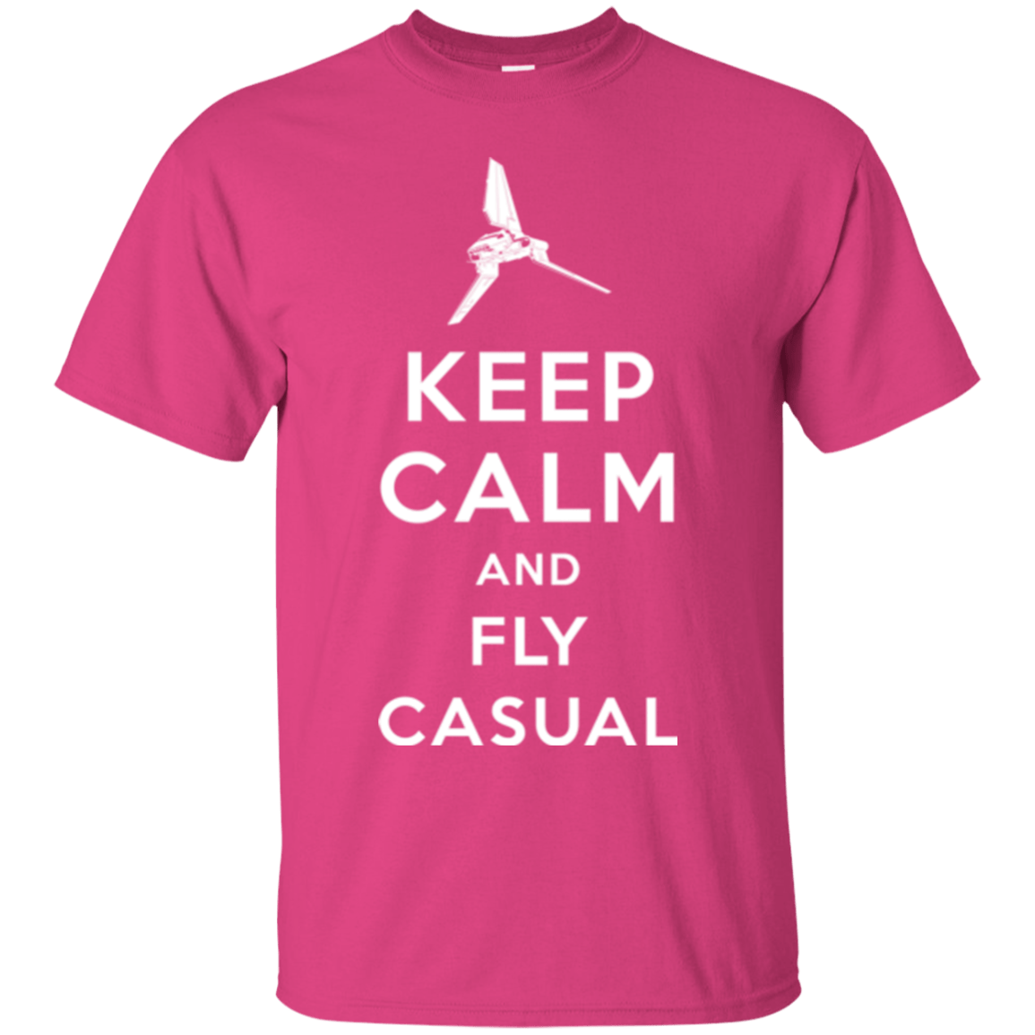 T-Shirts Heliconia / Small Keep Calm and Fly Casual T-Shirt
