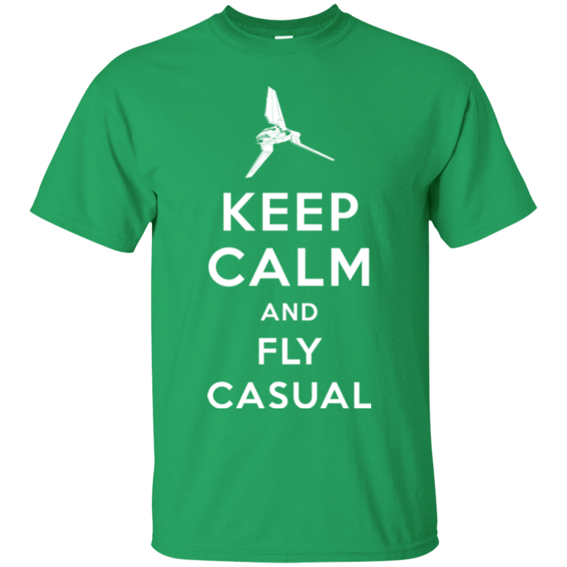 T-Shirts Irish Green / Small Keep Calm and Fly Casual T-Shirt