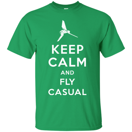 T-Shirts Irish Green / Small Keep Calm and Fly Casual T-Shirt