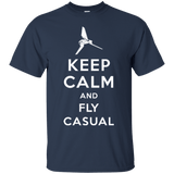 T-Shirts Navy / Small Keep Calm and Fly Casual T-Shirt