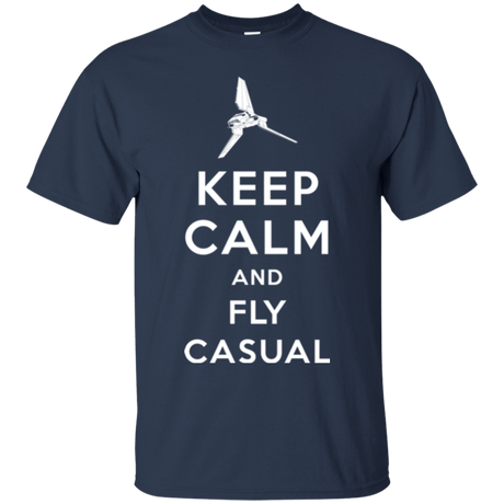 T-Shirts Navy / Small Keep Calm and Fly Casual T-Shirt