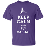T-Shirts Purple / Small Keep Calm and Fly Casual T-Shirt