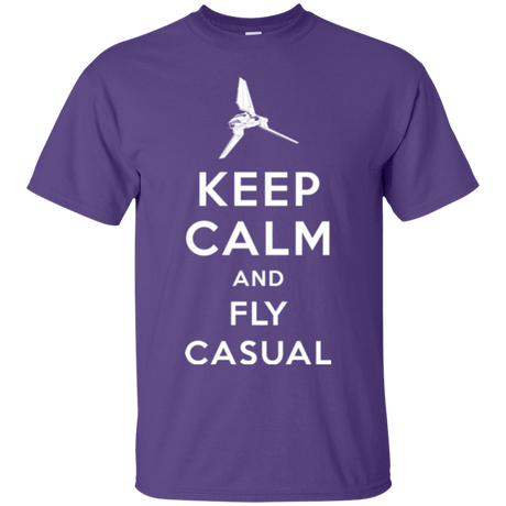 T-Shirts Purple / Small Keep Calm and Fly Casual T-Shirt