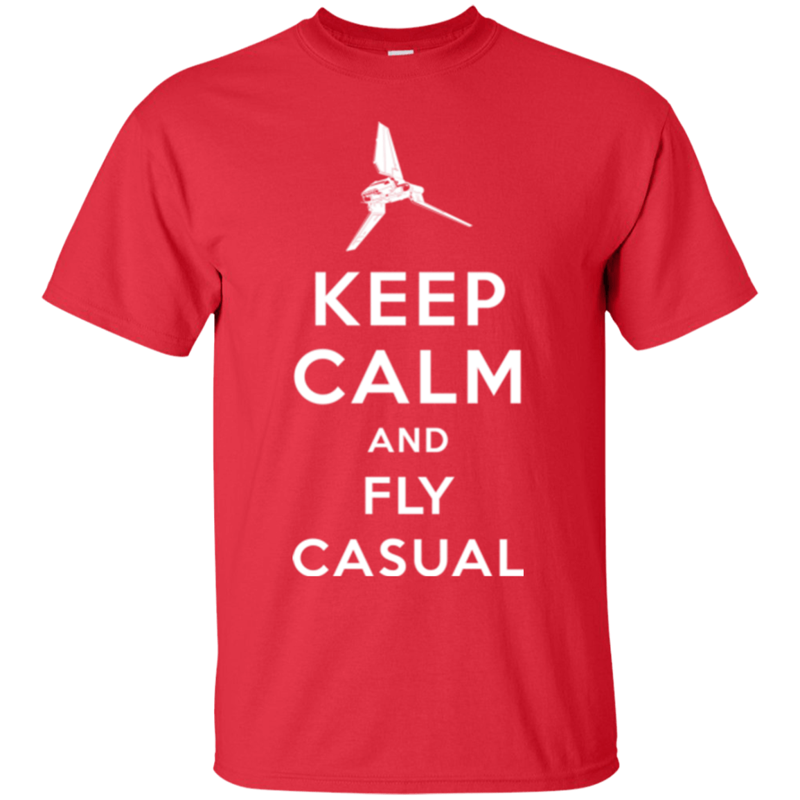 T-Shirts Red / Small Keep Calm and Fly Casual T-Shirt