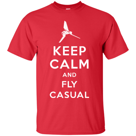 T-Shirts Red / Small Keep Calm and Fly Casual T-Shirt