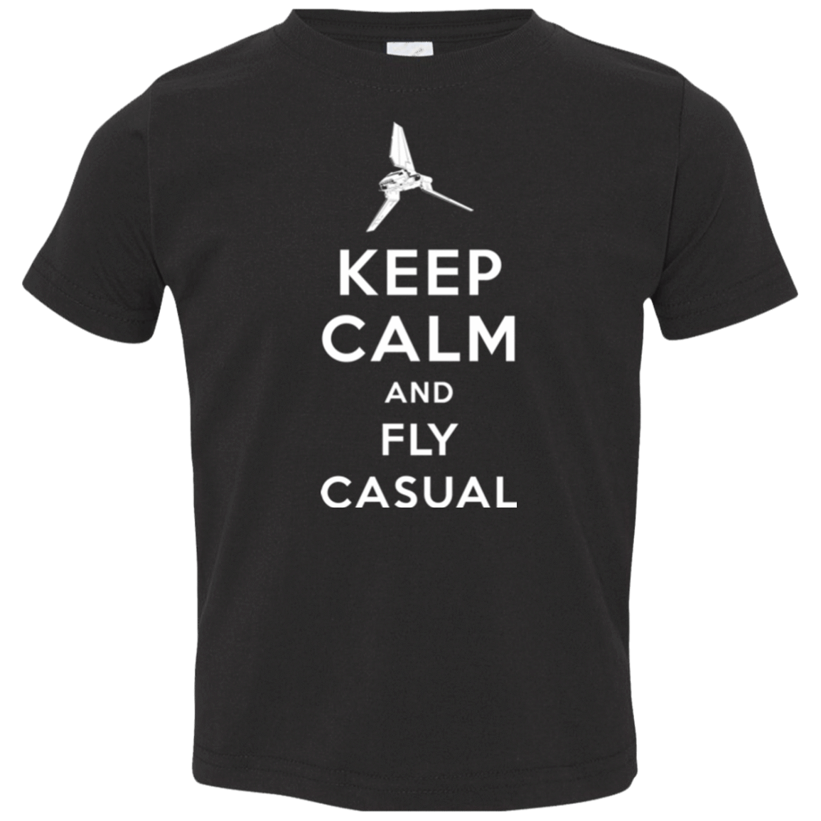 T-Shirts Black / 2T Keep Calm and Fly Casual Toddler Premium T-Shirt