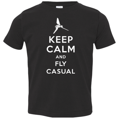 T-Shirts Black / 2T Keep Calm and Fly Casual Toddler Premium T-Shirt