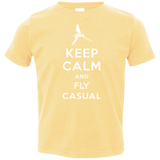 T-Shirts Butter / 2T Keep Calm and Fly Casual Toddler Premium T-Shirt