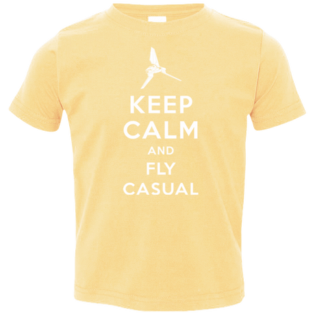 T-Shirts Butter / 2T Keep Calm and Fly Casual Toddler Premium T-Shirt